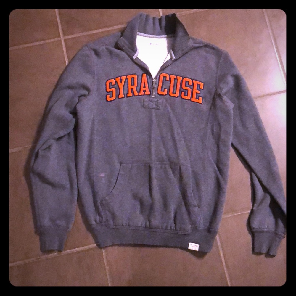 Syracuse Champion 1/4 zip sweatshirt size Small